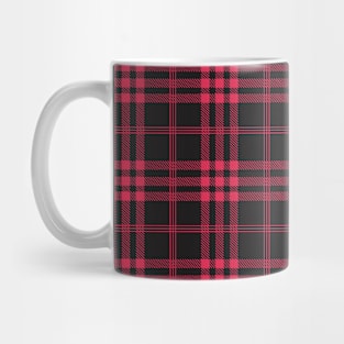 Scotish Christmas in red and black tartan pattern Mug